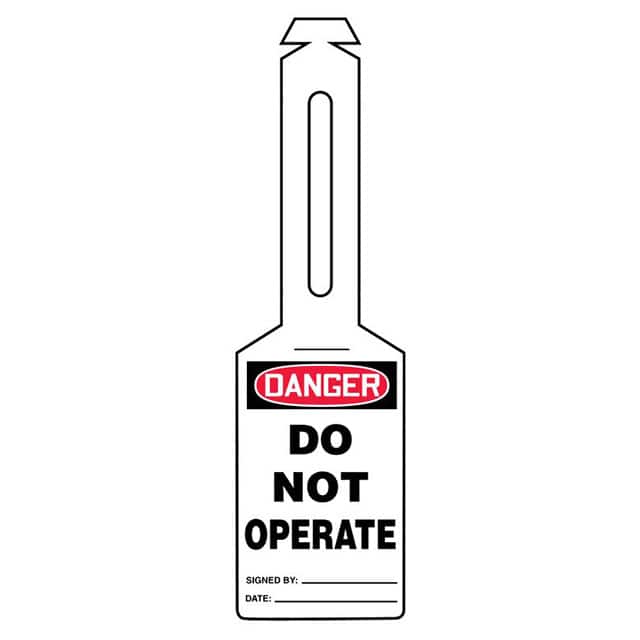 PVT-1072-Q TAG ELEC WN 13.75"X 5.25" R/BK/W