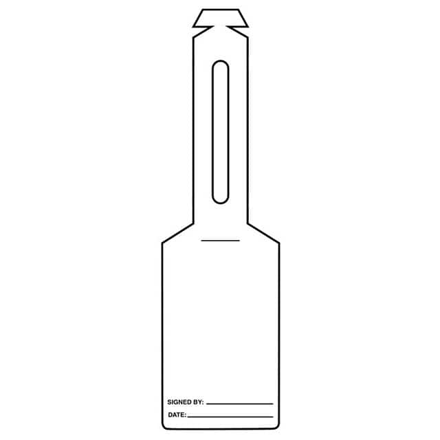PVT-1075-Q TAG 13.75"X 5.25" WHITE