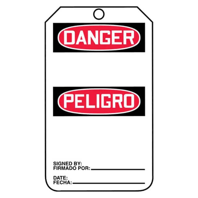 PVT-1127 SFTYTAG,DANGER (BLANK) (BI-SP),