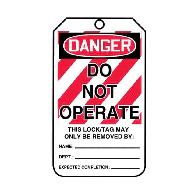 PCT-1082-B SFTYTAG,LODGRDONOTOPERATE,BKLO,2