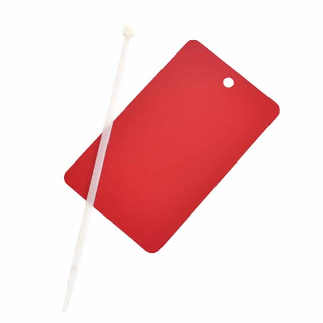 56940 METAL WRITE-ON TAG,RED W/TIES