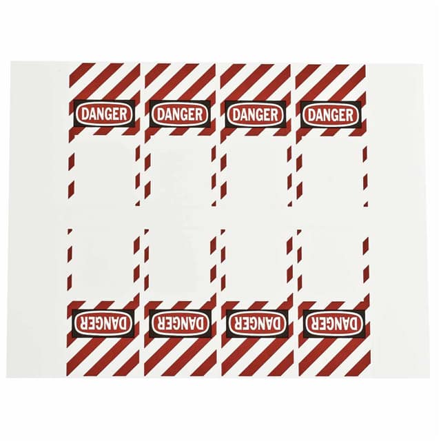 12770 TAG OSHA DANGER W/STRIPES 2 X 4