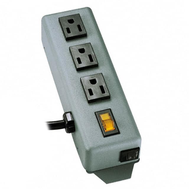3SP POWER STRIP 7.38"15A 3OUT 6'CORD