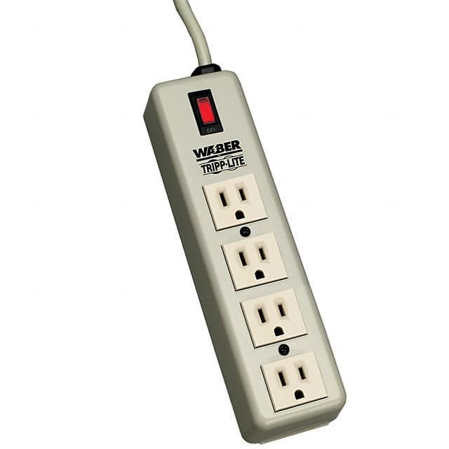 4SPDX POWER STRIP 7.38"15A 4OUT 6'CORD