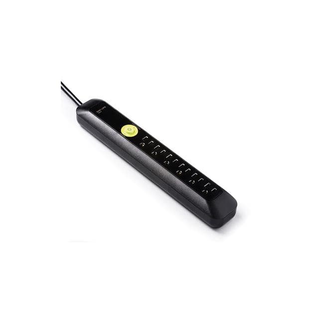 0-2517-N Surge Protector, 6 Outlet Black