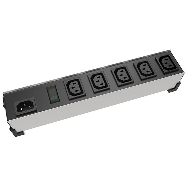 1581H6 POWER STRP 13.25"10A 230VAC 6OUT