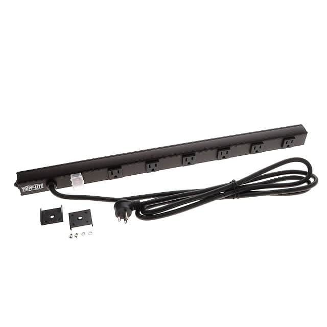 PS2406RA08B 6-OUTLET POWER STRIP, RIGHT-ANGL
