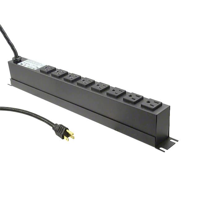 1583T8B1BK POWR STRP 19"15A 8OUT 15'CRD BLK