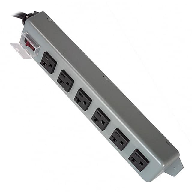 UL620-15 POWER STRIP 12.5"20A 6OUT15'CORD