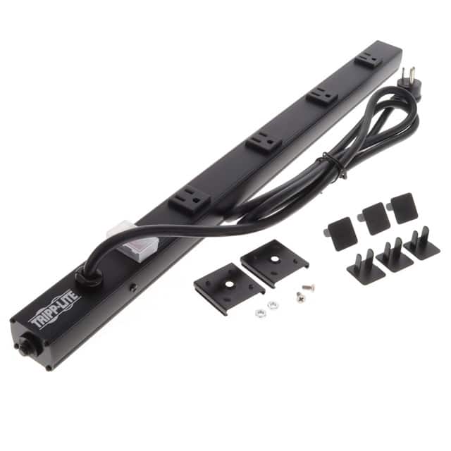PS2404RA06B 4-OUTLET POWER STRIP, RIGHT-ANGL