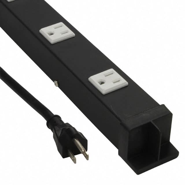 EPS-51512 POWER STRIP 60" 15 BLK W/WHITE