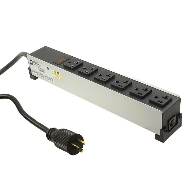 1589H6G1 POWER STRIP 14" 20A 6OUT 15'C