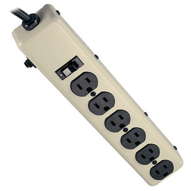 6NX-6 POWER STRIP 12.5"15A 6OUT 6'CORD