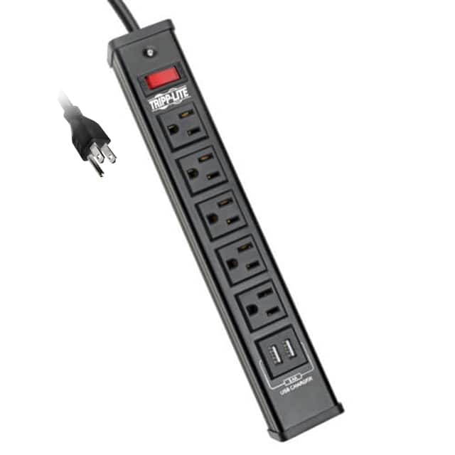 TLM526USBB 5-OUTLET SURGE PROTECTOR WITH 2