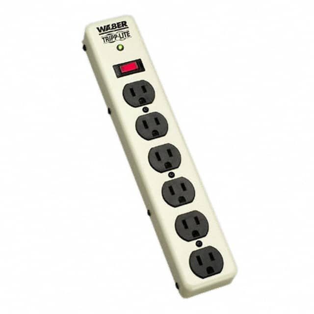 PM6NS SURGE SUPPRSSR 6OUT 6'CORD METAL