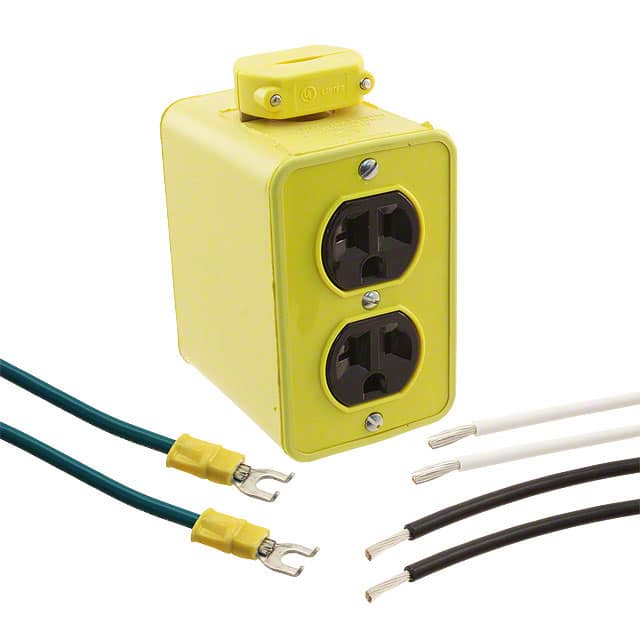 1301370089 OUTLET BOX 2-DUPLEX 5-20 PORTBLE