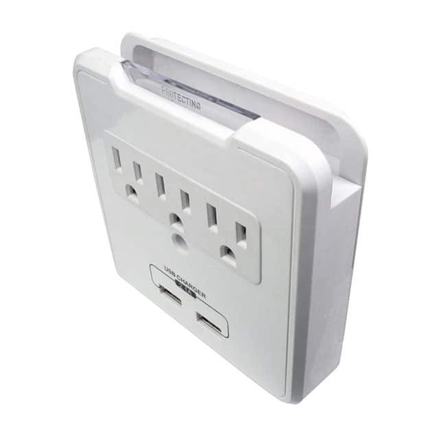 EPD-0923 WALL SURGE TAP 3OUTLETS W/ 2 USB
