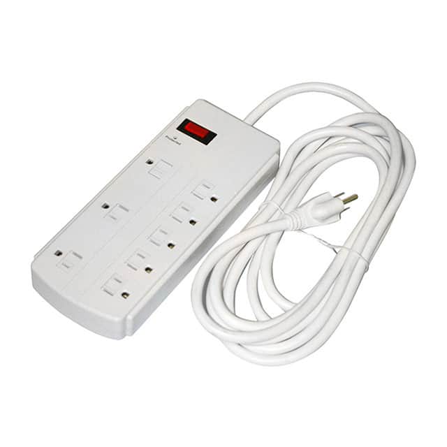 EPD-1808 WIDE SURGE STRIP 8OUTLETS + 12FT