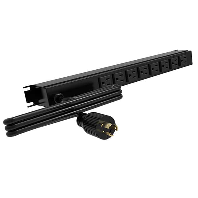 1583T8C1BK POWER STRP 19"15A 8OUT 6'CRD BLK