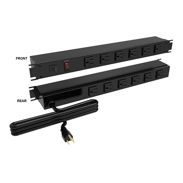 1583T12A1BKX POWER STRIP 19"15A 12OUT 6' CORD