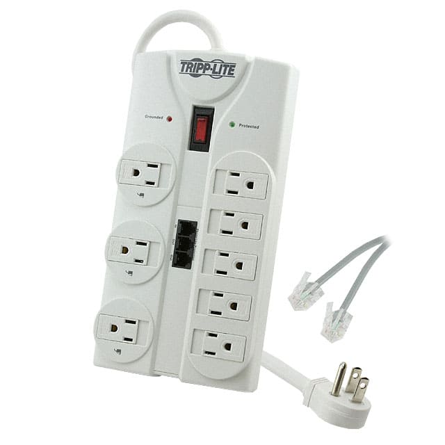 TLP808TEL SURGE SUP 15A 8OUT 8'CORD W/RJ11