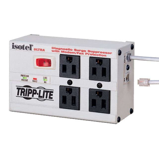 ISOTEL4 ULTRA SURGE SUPPR 4OUT 6'CORD W/RJ11