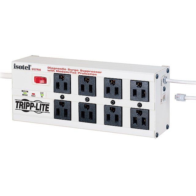 ISOTEL8 ULTRA SURGE SUPPR 8OUT 12'CORD W/RJ11