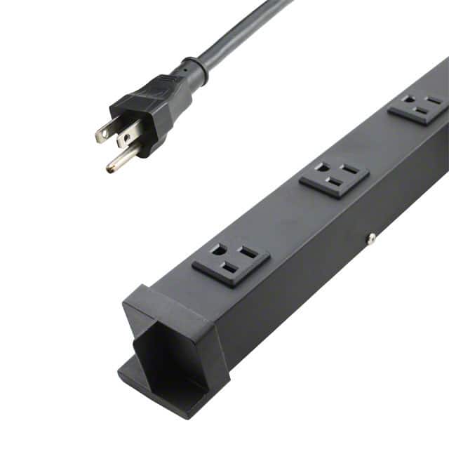 EPS-618121 POWER STRIP 72" 18 BLACK OUTLET