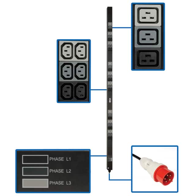 PDU3XV6G20 11.5KW 3-PHASE BASIC PDU - 45 20
