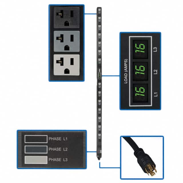 PDU3MV6L2120LV PDU 3-PHASE METERED 120V 5.7 KW