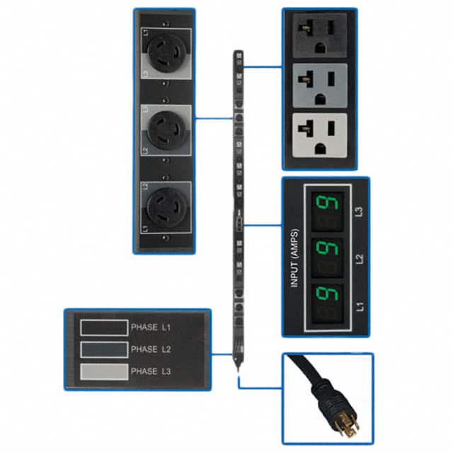 PDU3MV6L2120B PDU 3-PHASE METERED 208/120V