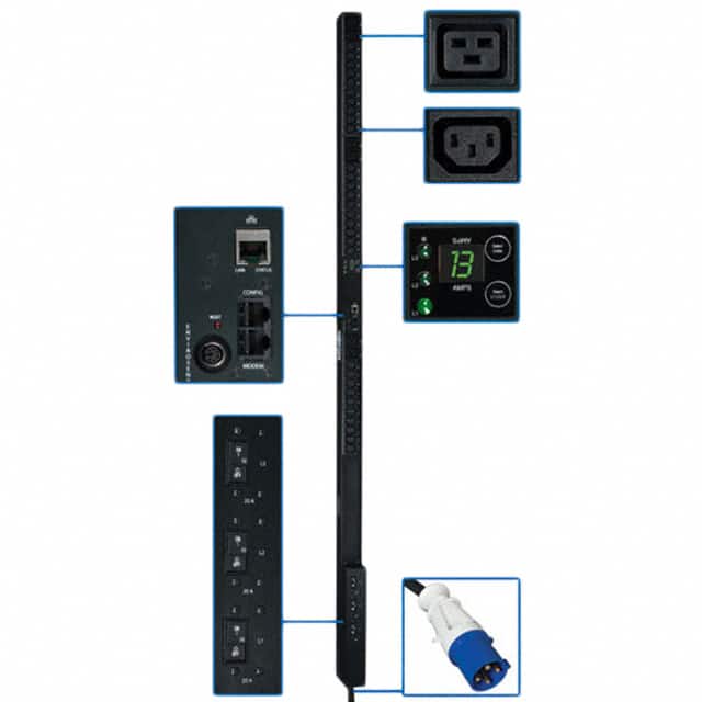 PDU3VN3G30 PDU 3-PHASE MONITORED 208V 8.6KW