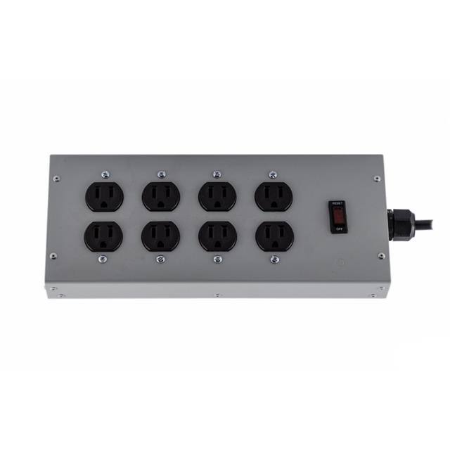 F0216-012-V04-03-GRY 8 Outlet Commercial Power Strip