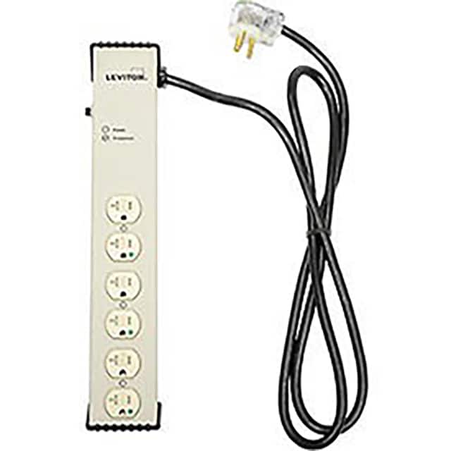 B385297 20A SURGE STRIP, 6-OUTLET, HOSP.