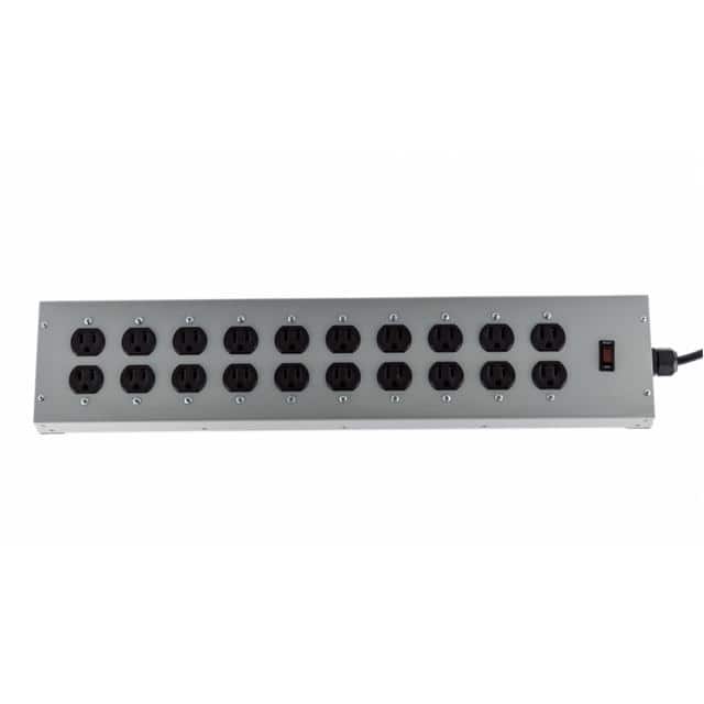 F0216-024-V10-03-GRY 20 Outlet Commercial Power Strip
