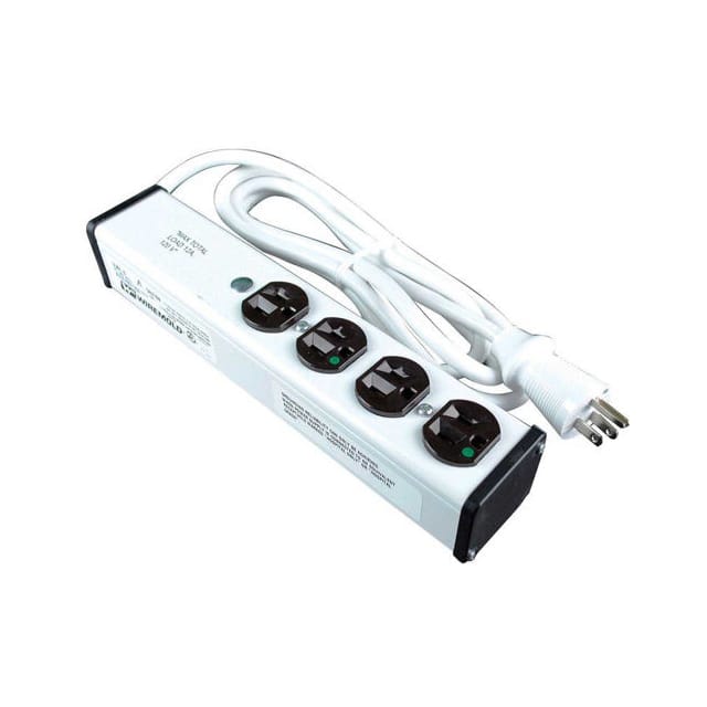 ULM4-6 6FT. 4-OUTLET 15-AMP MEDICAL GRA
