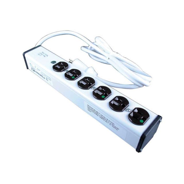 ULM6-6 6FT. 6-OUTLET 15-AMP MEDICAL GRA