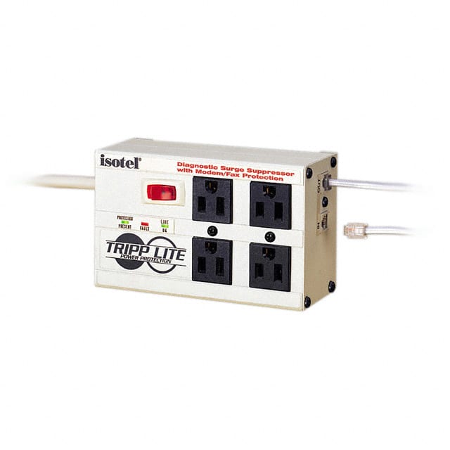 ISOTEL SURGE SUPPR 4OUT 6'CORD W/RJ11