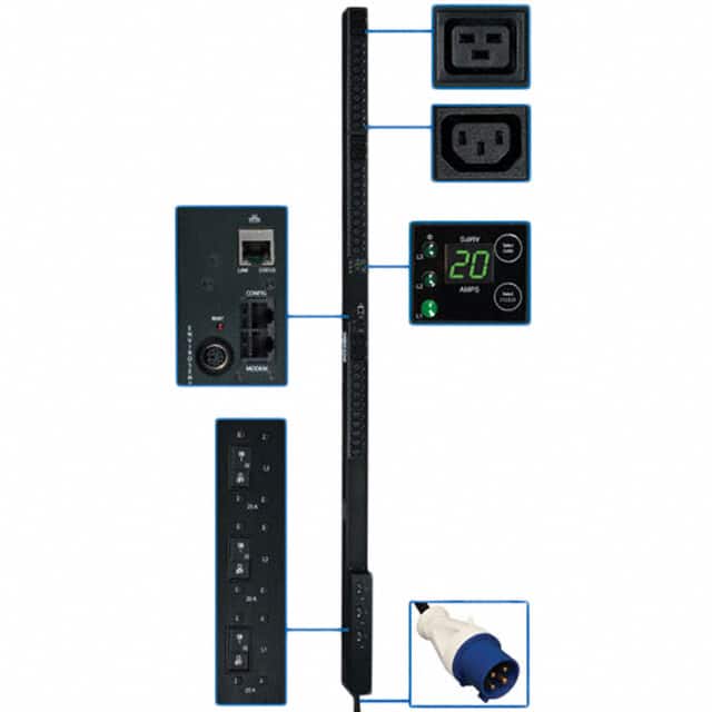 PDU3VN3G60 PDU 3-PHASE MONITORD 208V 12.6KW