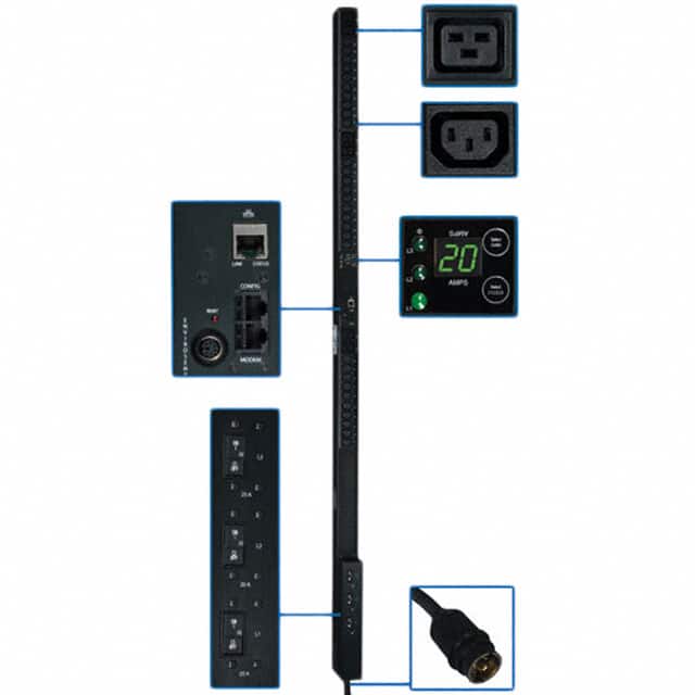 PDU3VN3H50 PDU 3-PHASE MONITORD 208V 12.6KW