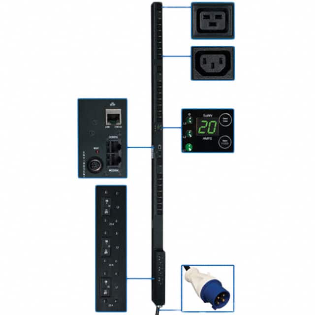 PDU3VSR10G60 PDU 3-PHASE SWITCHED 208V 12.6KW