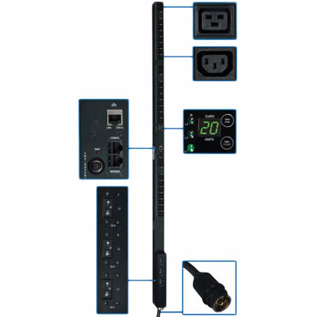 PDU3VSR10H50 PDU 3-PHASE SWITCHED 208V 12.6KW