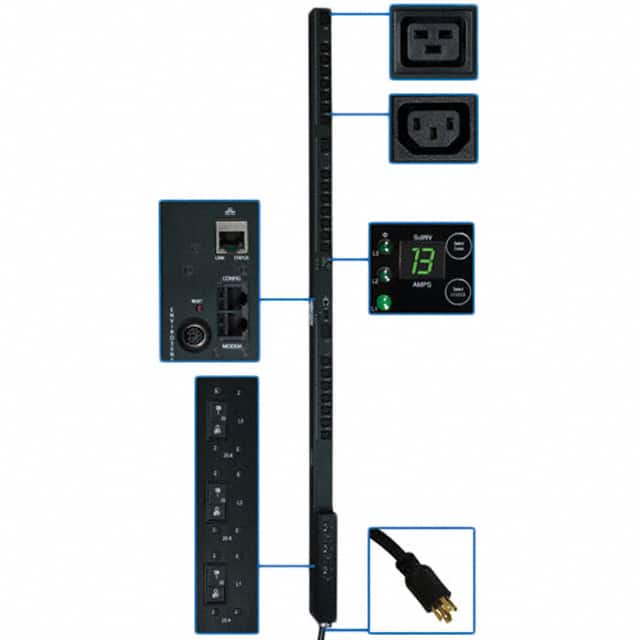 PDU3VSR10L1530 PDU 3-PHASE SWITCHED 208V 8.6KW
