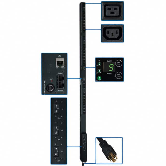 PDU3VSR3L2130 PDU 3-PHASE SWITCHED 208V 8.6KW