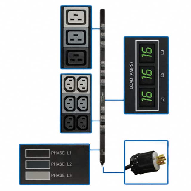 PDU3XMV6L2220 PDU 3-PHASE METERED 11.5KW