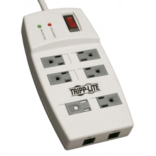 TLP66NET SURGE PROTECT 6 OUTLET RJ45 6FT