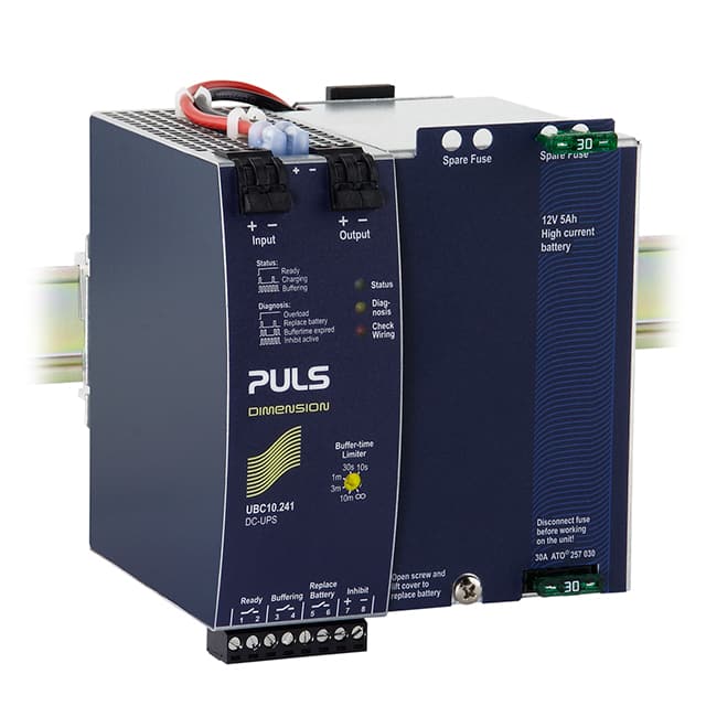 UBC10.241 DIN RAIL UPS 24V 10A W/ 5AH BAT