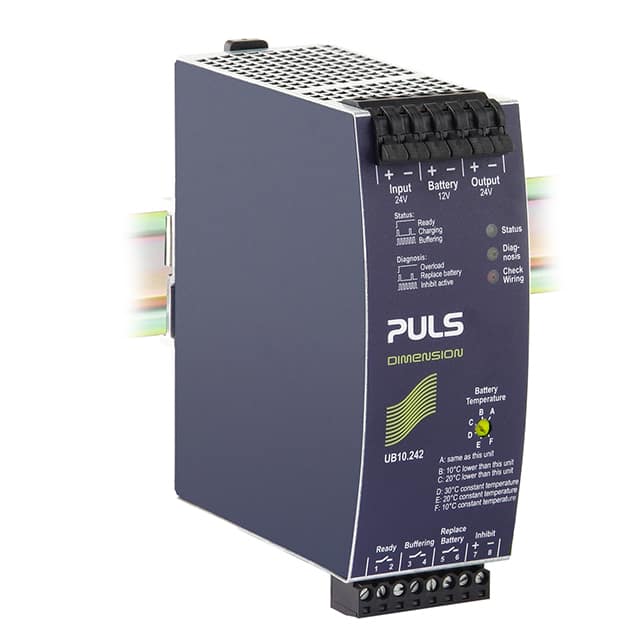 UB10.242 DIN RAIL UPS CONTR 24V 17-130AH