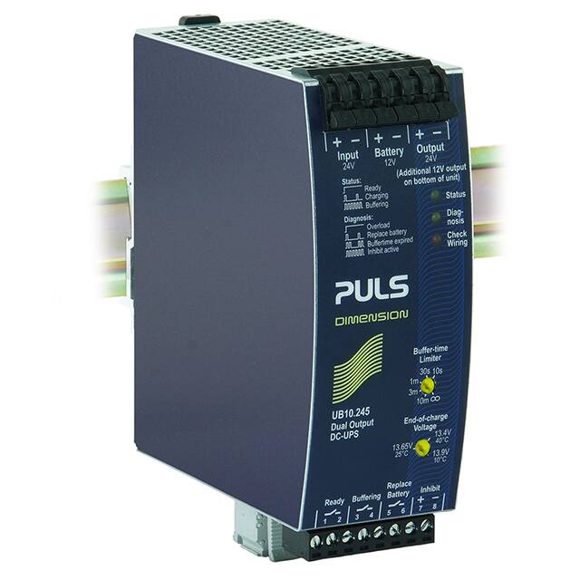 UB10.245 DIN RAIL UPS CONTR 24/12V 240W
