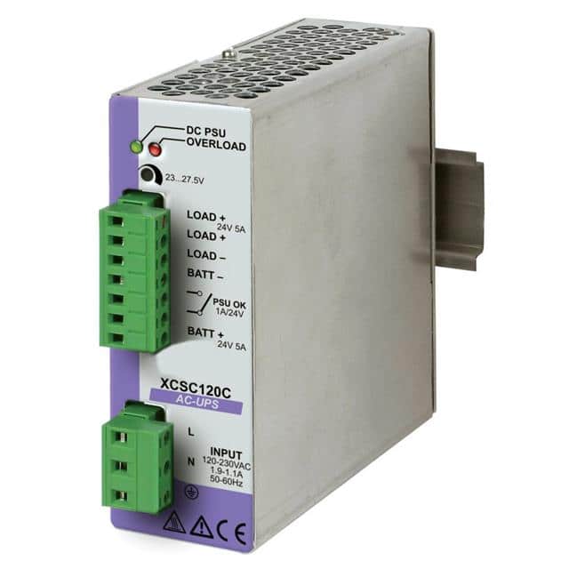 XCSC120C A Din Rail AC UPS with a combina